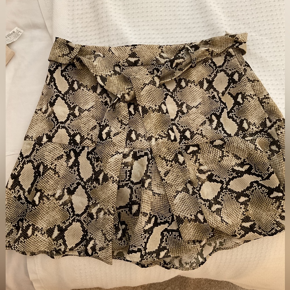 Zara Snake Print Skort